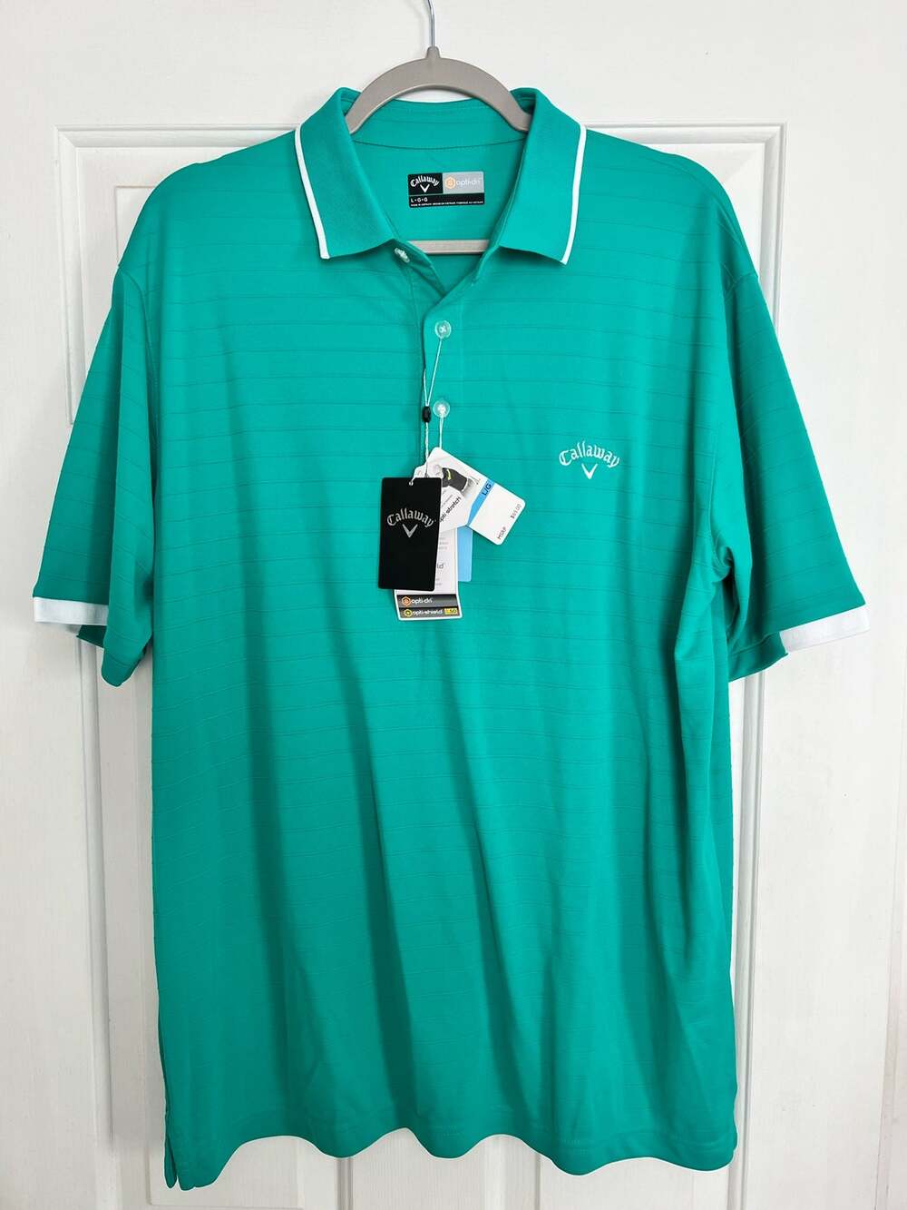 Callaway Opti-Dry Golf Polo Shirt Performance - Teal - size L